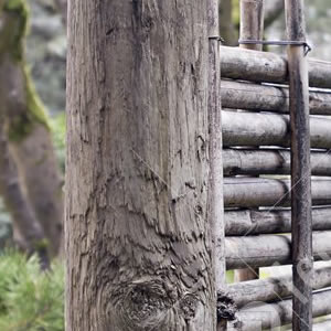 Horizontal Bamboo Fence
